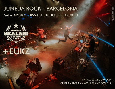 LA SKALARI RUDE BAND El 10 DE JULIO EN BARCELONA DENTRO DEL "JUNEDA ROCK FEST" Y DOS PRÓXIMOS UNLPLUGGED